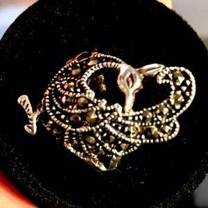 Peacock Vintage Ring Silver 925 Ring